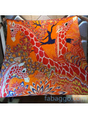 Hermes Silk and Cashmere Square Scarf 140x140cm H2081001 Orange 2020