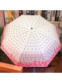 Louis Vuitton LV Monogram Blooms Print Umbrella Pink 2019