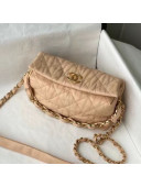 Chanel Crumpled Lambskin Small Hobo Bag AS2479 Beige 2021 TOP 