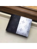 Louis Vuitton Monogram Eclipse Split Coated Canvas Multiple Wallet M63025 2018