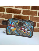 Gucci x Disney Donald Duck GG Canvas Clutch 647929 Beige/Blue 2020