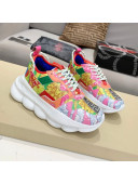 Versace Print Sneakers Pink 05 2021