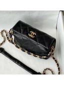 Chanel Crumpled Lambskin Small Hobo Bag AS2479 Black 2021 TOP