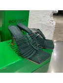 Bottega Veneta Stretch Strap Heel Sandals 9cm Green 2021