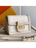 Louis Vuitton Mini Dauphine Epi Leather Shoulder Bag M90499 White 2019