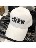 Balenciaga Canvas Baseball Hat White 2021 27