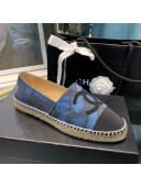 Chanel Denim Print Espadrilles G29762 Blue 2021