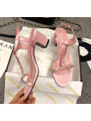 Chanel Satin & Strass Sandals G36122 Pink 2020