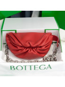 Bottega Veneta The Mini Pouch with Chain Strap Chili Red 2020