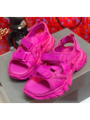 Balenciaga Track Sandal in Neoprene and Rubber Rosy 2020