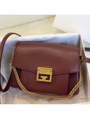 Givenchy Calfskin Small GV3 Crossbody Bag Burgundy 2021