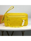 Louis Vuitton Monogram Christopher Clutch Bag Yellow Spring 2019 