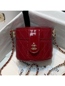 Chanel Patent Calfskin Small Clutch with Chain AP1573 Red 2020