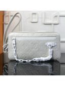 Louis Vuitton Monogram Christopher Clutch Bag White Spring 2019 