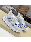 Versace Print Sneakers White/Blue 19 2021