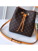 Louis Vuitton Monogram Coated Canvas Neonoe Bag M43430 Yellow 2018