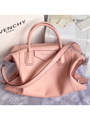 Givenchy Medium Antigona Soft Bag in Houndstooth Canvas Pink 2020