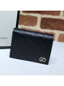 Gucci GG Leather Wallet 522869 Black 2020