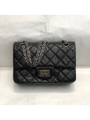 Chanel Mini 2.55 Aged Calfskin Classic Flap Bag AS0874 Black/Silver 2021