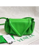 Bottega Veneta Beak Small Lambskin Crossbody Bag Parakeet Green 2021