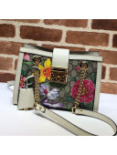 Gucci Padlock GG Flora Small Shoulder Bag 498156 White 2019