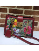 Gucci Padlock GG Flora Small Shoulder Bag 498156 Red 2019