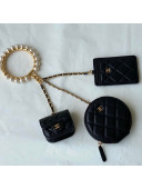 Chanel Lambskin Clutch Set with Chain AS2229 Black 2021