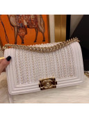 Chanel Boy Chanel Handbag A67086 White 2019