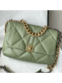 Chanel 19 Lambskin Large Flap Bag AS1161 Olive Green 2021 TOP