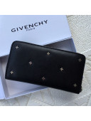 Givenchy Zip Long Wallet Black 2021 09