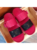 Louis Vuitton SUNBATH Flat Mules Sandals 1A66XD Pink 2020