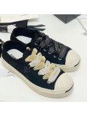 Chanel x Converse Asymmetry Laces Sneakers Navy Blue 2020