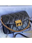 Givenchy Quilted lambskin Small GV3 Crossbody Bag Black 2021