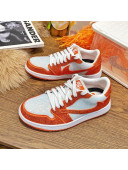 Nike Air Jordan Crystal Allover Low-top Sneakers White/Orange 08 2021