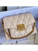 Givenchy Quilted lambskin Small GV3 Crossbody Bag White 2021