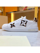 Louis Vuitton Stellar Leopard Print Monogram Flower Sneakers White 1A5NQ4 2019 (For Women and Men)