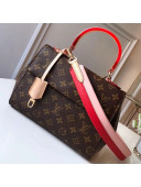 Louis Vuitton Monogram Canvas Cluny BB Top Handle Bag M43792 Red 2019