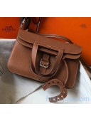 Hermes Halzan Togo Calfskin Leather Bag In Brown 2020