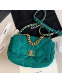 Chanel 19 Tweed Small Flap Bag AS1160 Green 2019