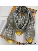 Louis Vuitton Monogram Denim Square Scarf 110x110cm Grey 2021