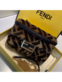 Fendi Baguette Sheepskin Mini Bag Brown/Black 2019