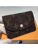 Louis Vuitton Monogram Canvas Rosalie Coin Purse M62361 Light Pink