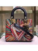 Dior Lady Dior Bag in Printed Calfskin Heart 2018