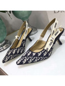 Dior J'adior Slingback Pump 6.5cm in Diorquake Oblique Canvas Black 2019