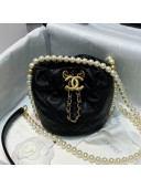 Chanel Calfskin Mini Drawstring Bucket Bag AS2529 Black 2021