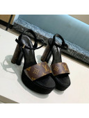 Louis Vuitton Podium Platform Sandal 1A8D2M Monogram Canvas 2021