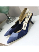 Dior J'adior Slingback Pump 6.5cm in Patchwork Denim 2019