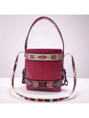 Dior Calfskin Diorodeo Hobo Bag Burgundy 2019