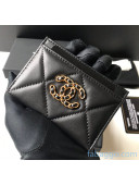 Chanel Quilted Lambskin Card Holder AP1167 Black 2021