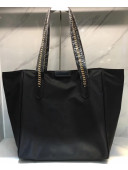 Stella Mccartney Fabric Canvas Shopping Tote Black 2018